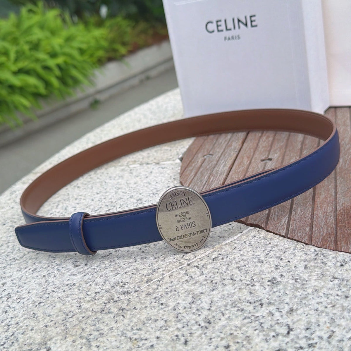 Celine 4.5cm Belt Buckle 2.5cm Width Leather 1