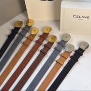 Celine 2026 Triomphe Belt 25mm Suede 205745