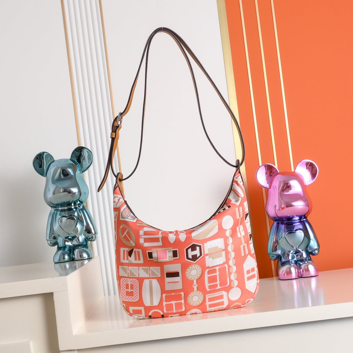 High-end Hermes 2026 Sursoie To Go Bag 22.5cm Silk/Swift Leather