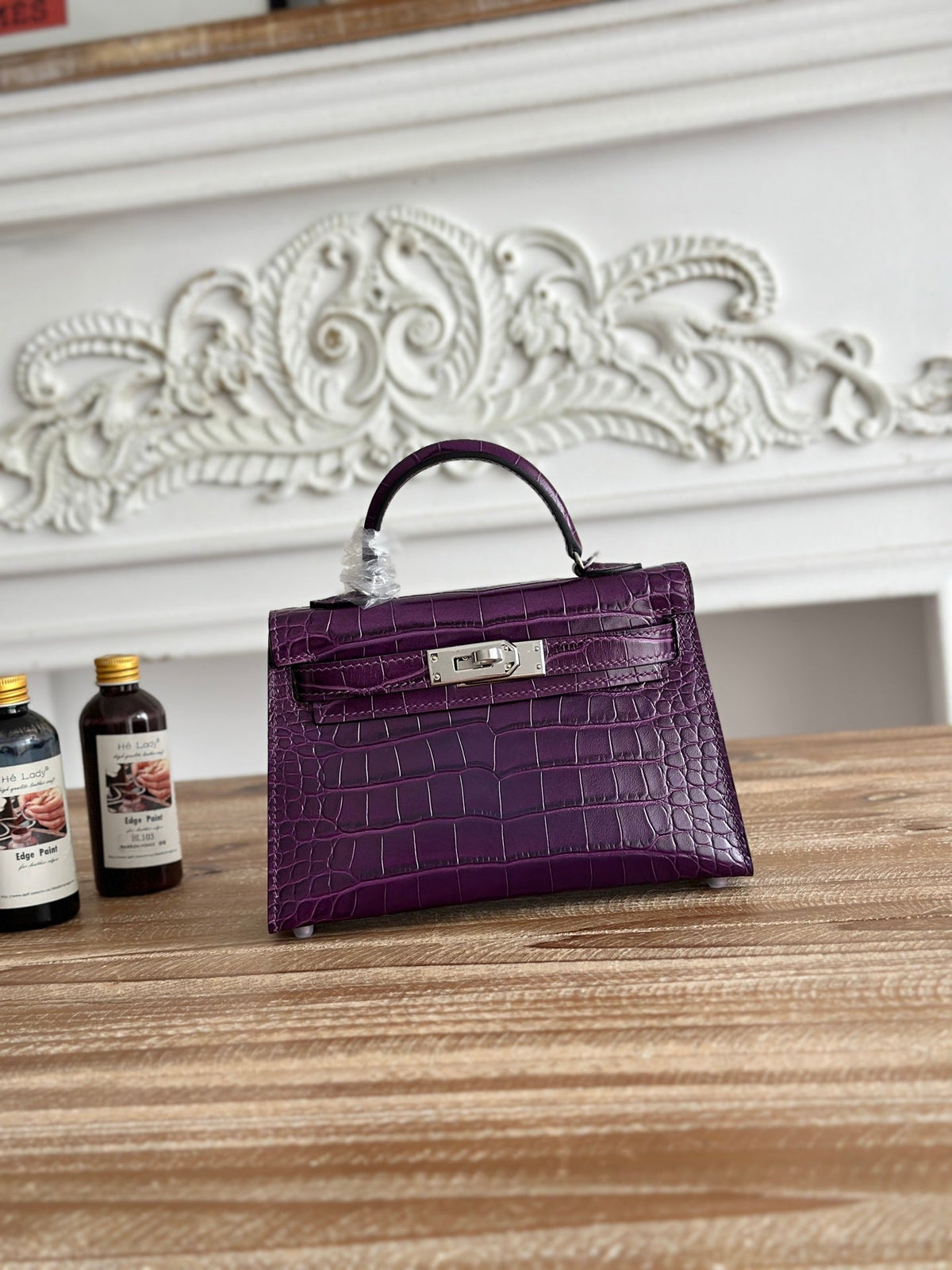 High-end Hermes 2026 Mini Kelly II 19cm Bag Crocodile Leather
