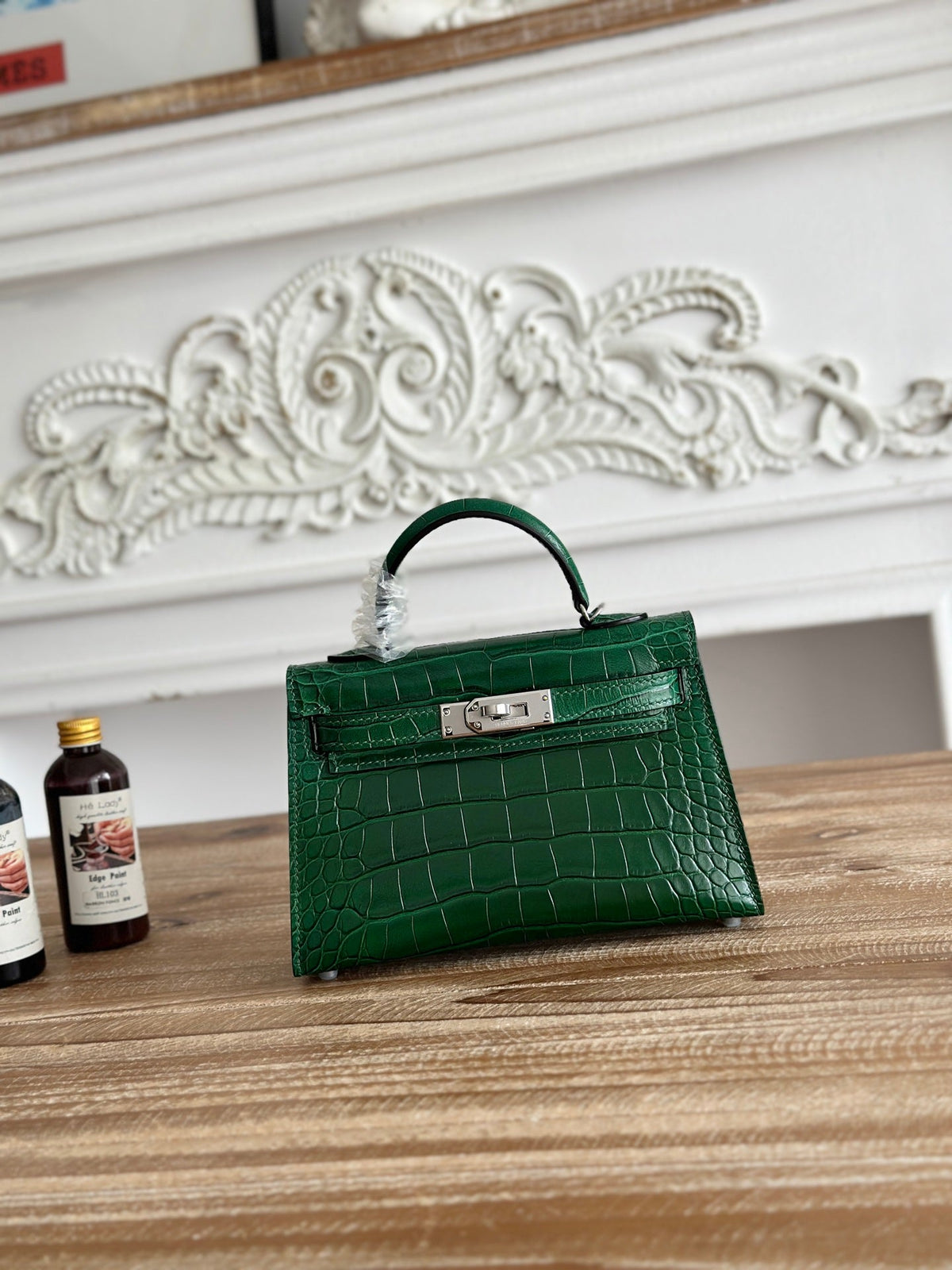 High-end Hermes 2026 Mini Kelly II 19cm Bag Crocodile Leather