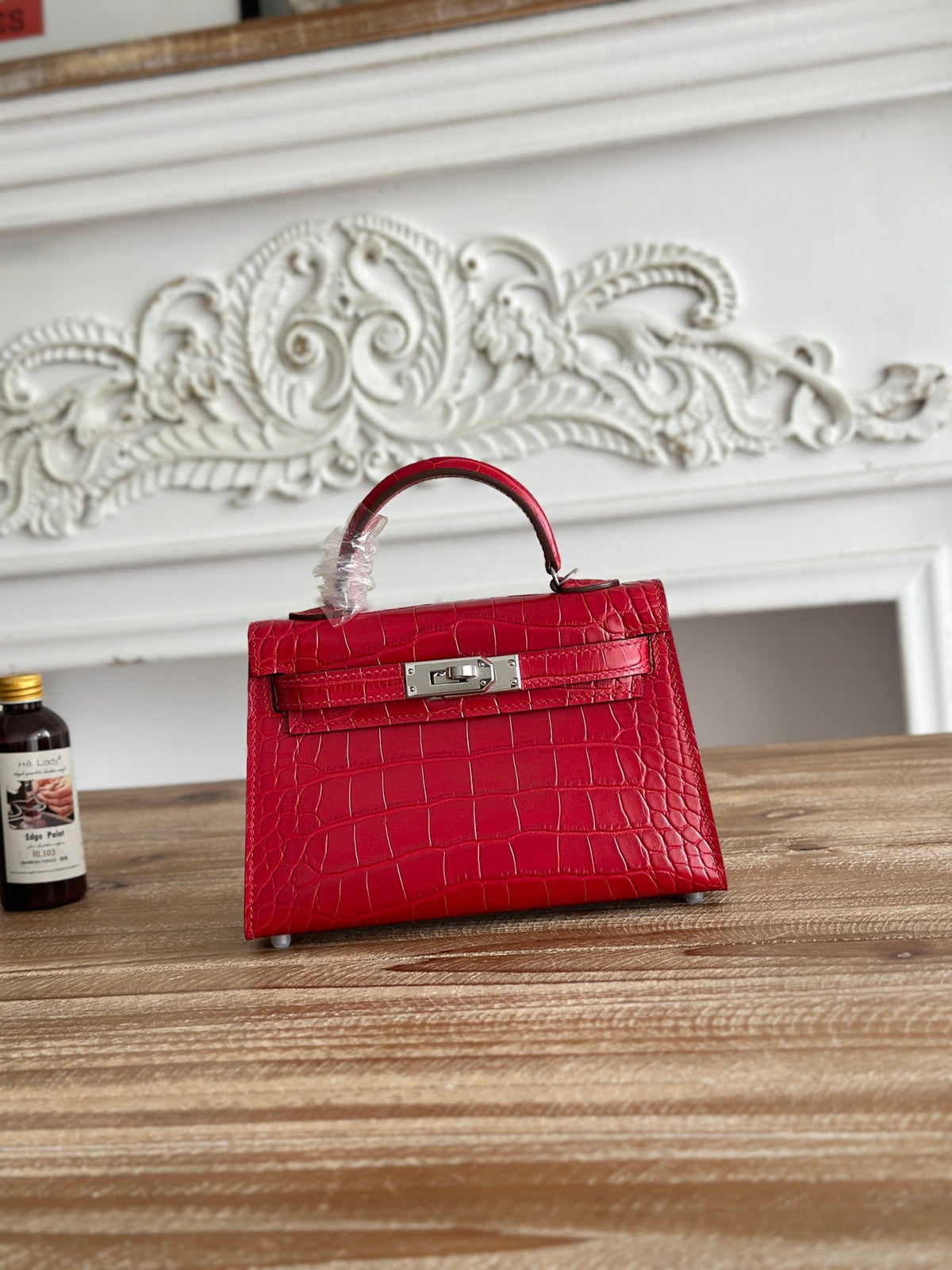 High-end Hermes 2026 Mini Kelly II 19cm Bag Crocodile Leather
