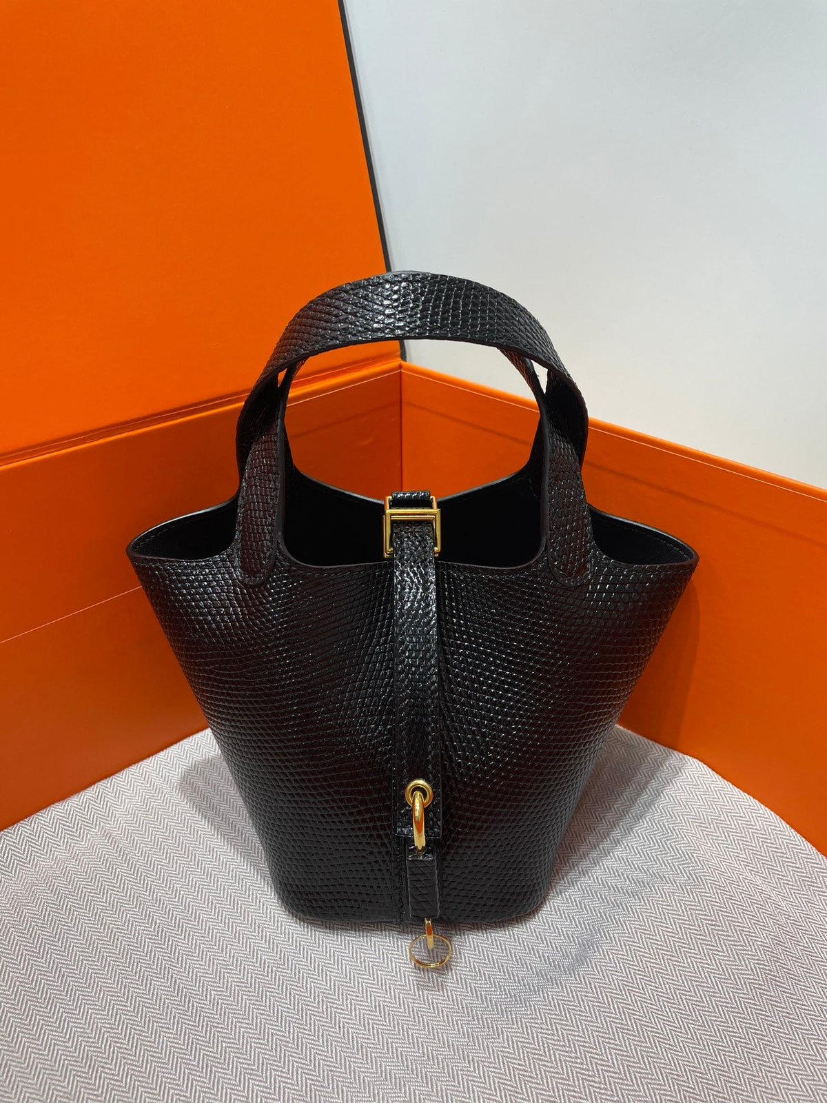 High-end Hermes 2026 Micro Picotin Lock 14 Bag Lizard Skin