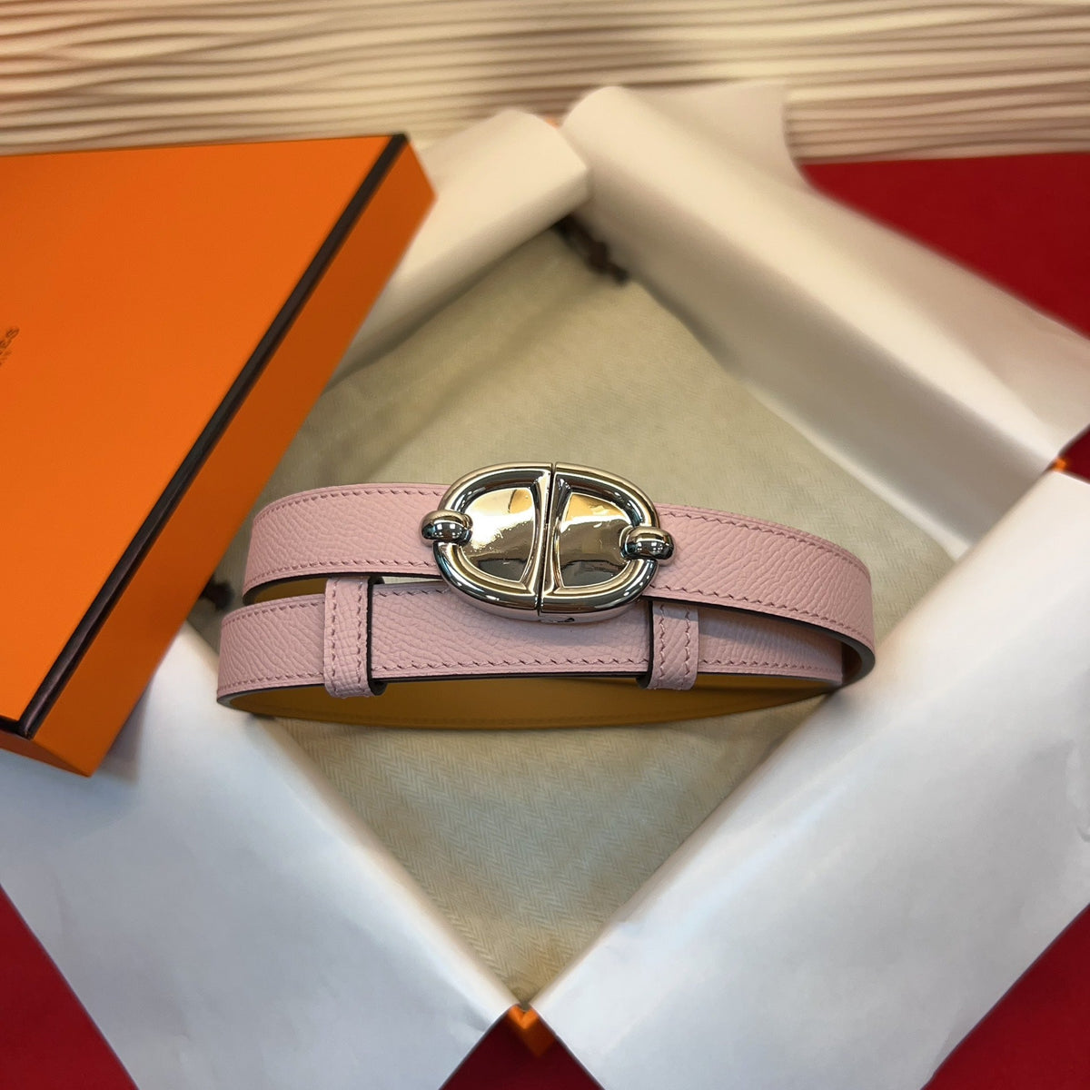 Hermes 2026 Chaine Ancre Belt 18mm Epsom leather 212454