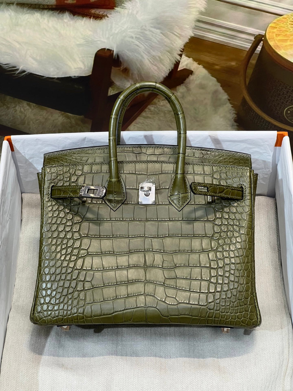 High-end Hermes 2026 Birkin Bag 25cm Crocodile Leather