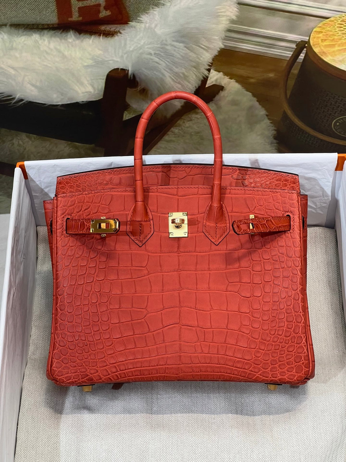 High-end Hermes 2026 Birkin Bag 25cm Crocodile Leather