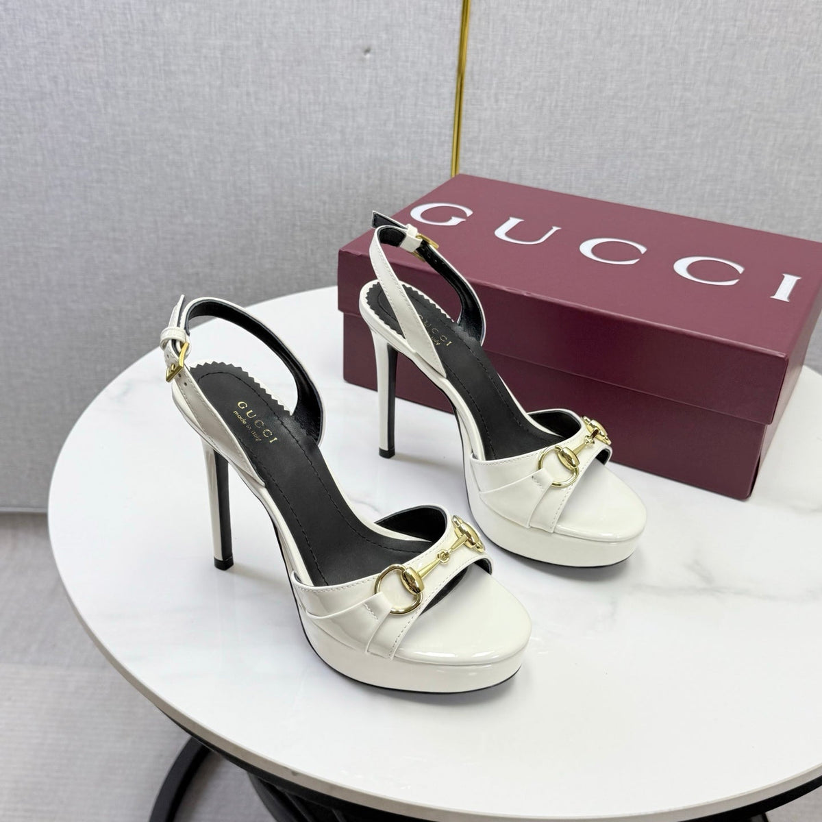 Gucci 2026 Donna Platform Sandal 120mm Leather 973321