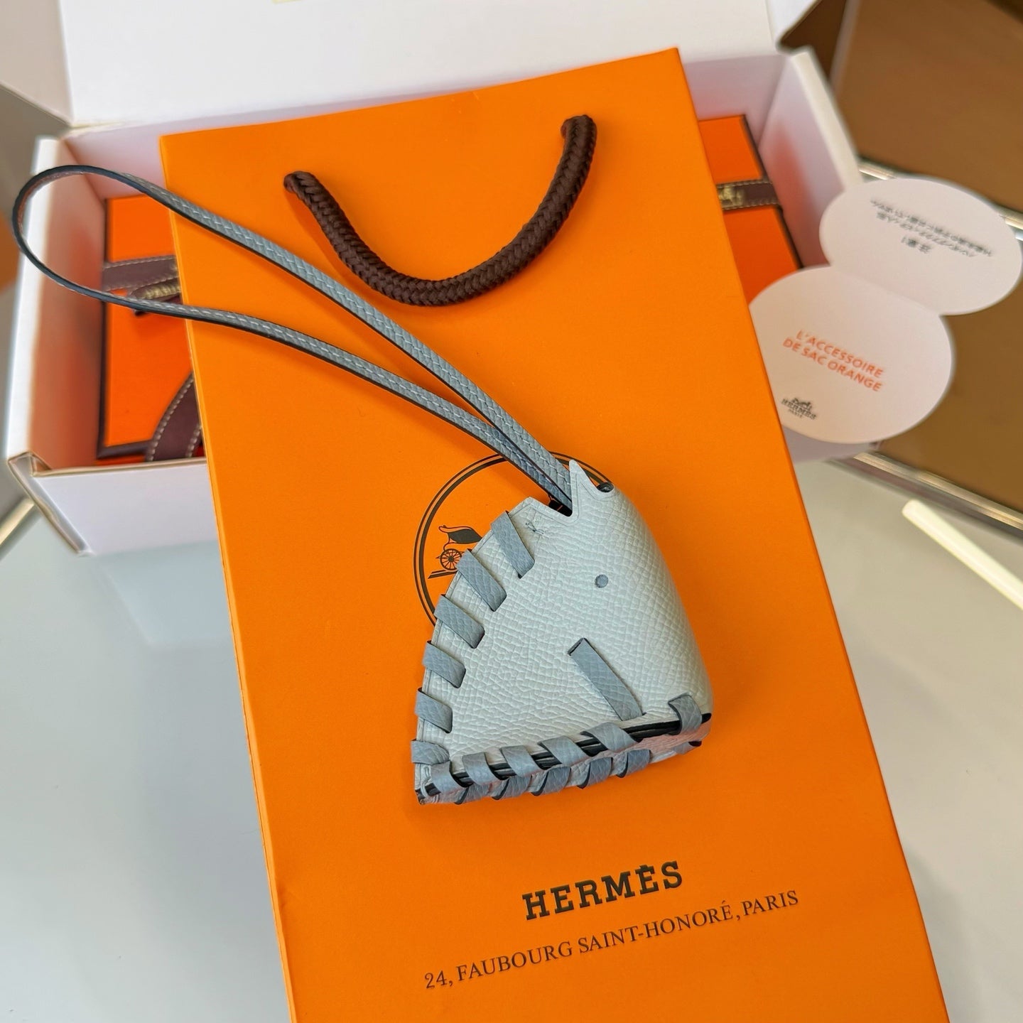 Hermes Cheval Tresse Charm Leather