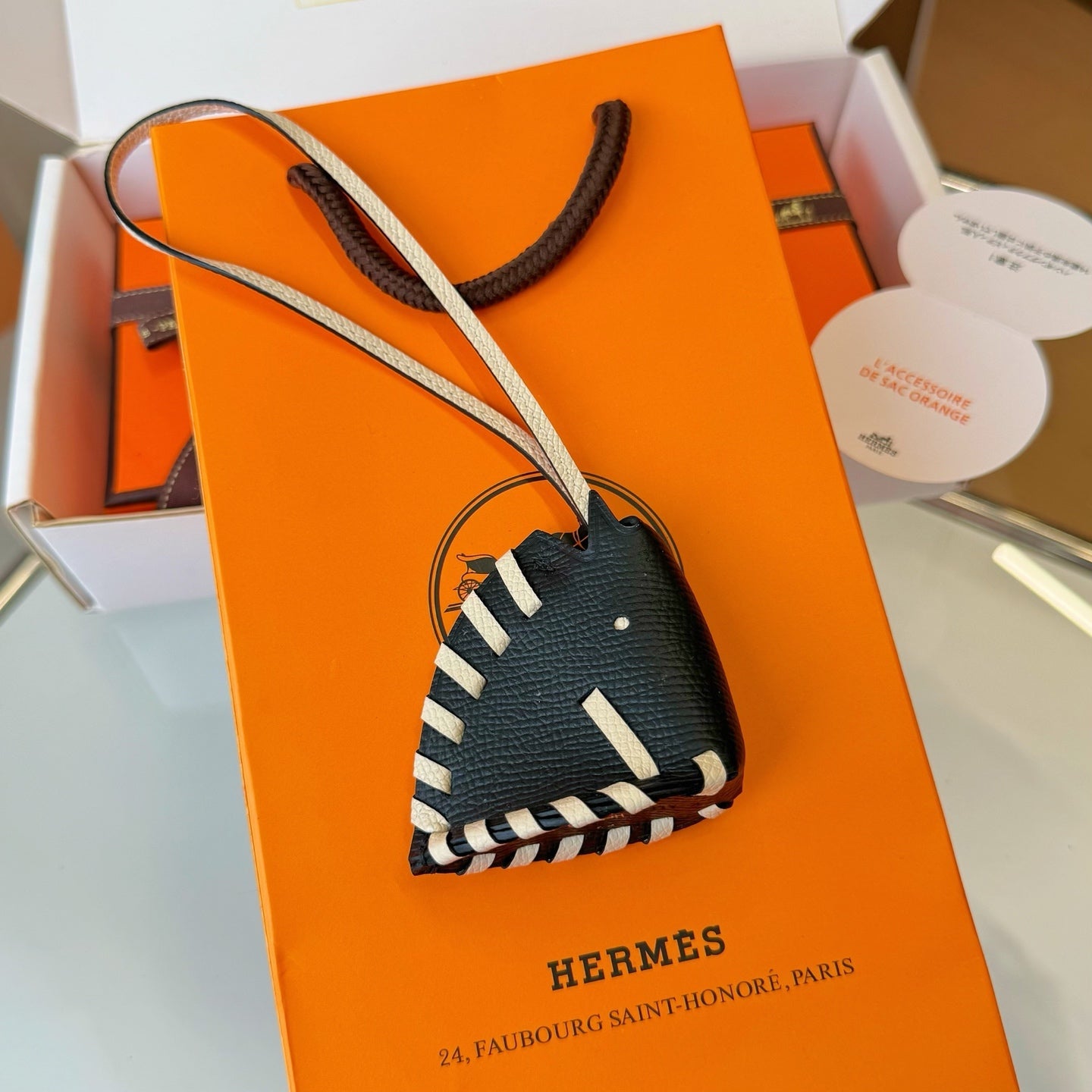 Hermes Cheval Tresse Charm Leather