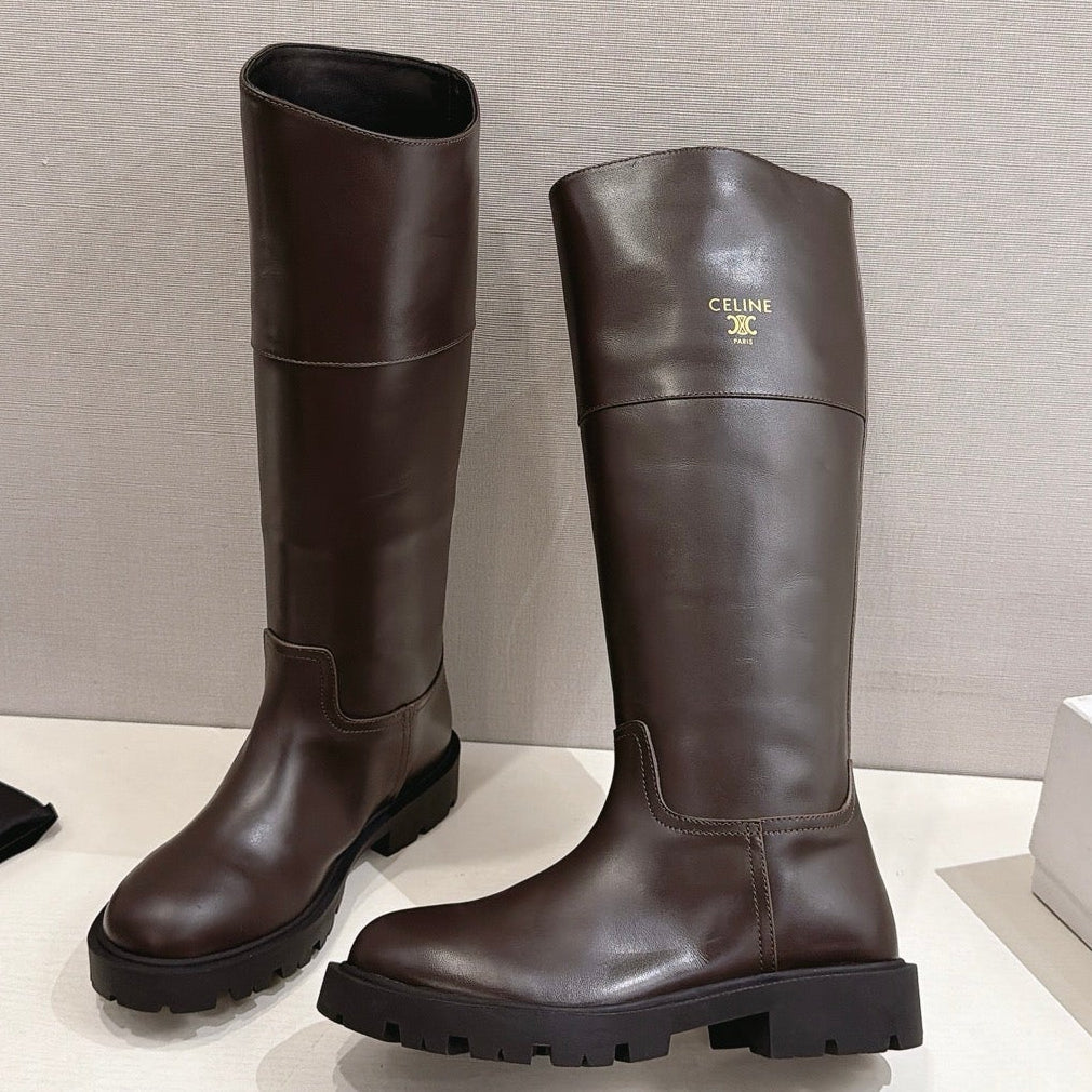 Celine 2026 Margaret Boots Leather 101100