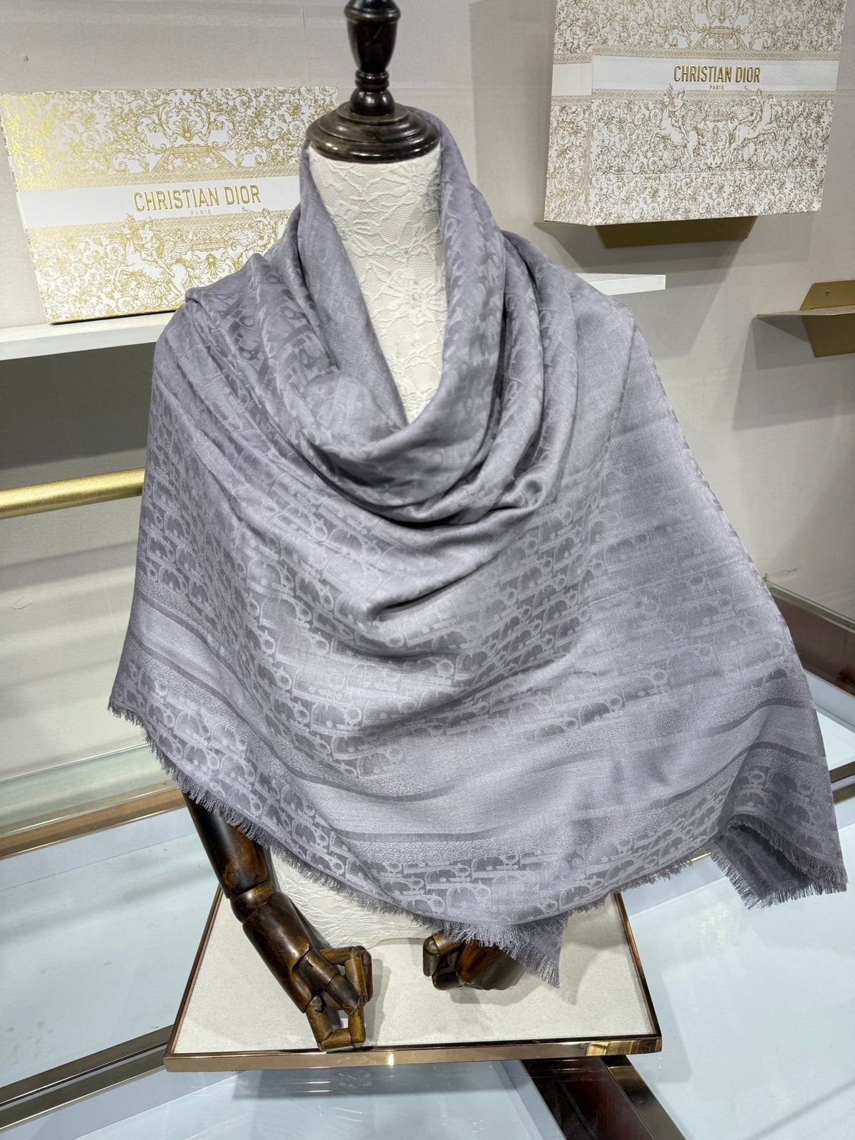 Dior 2026 Scarf 140cm Mulberry Silk 217282