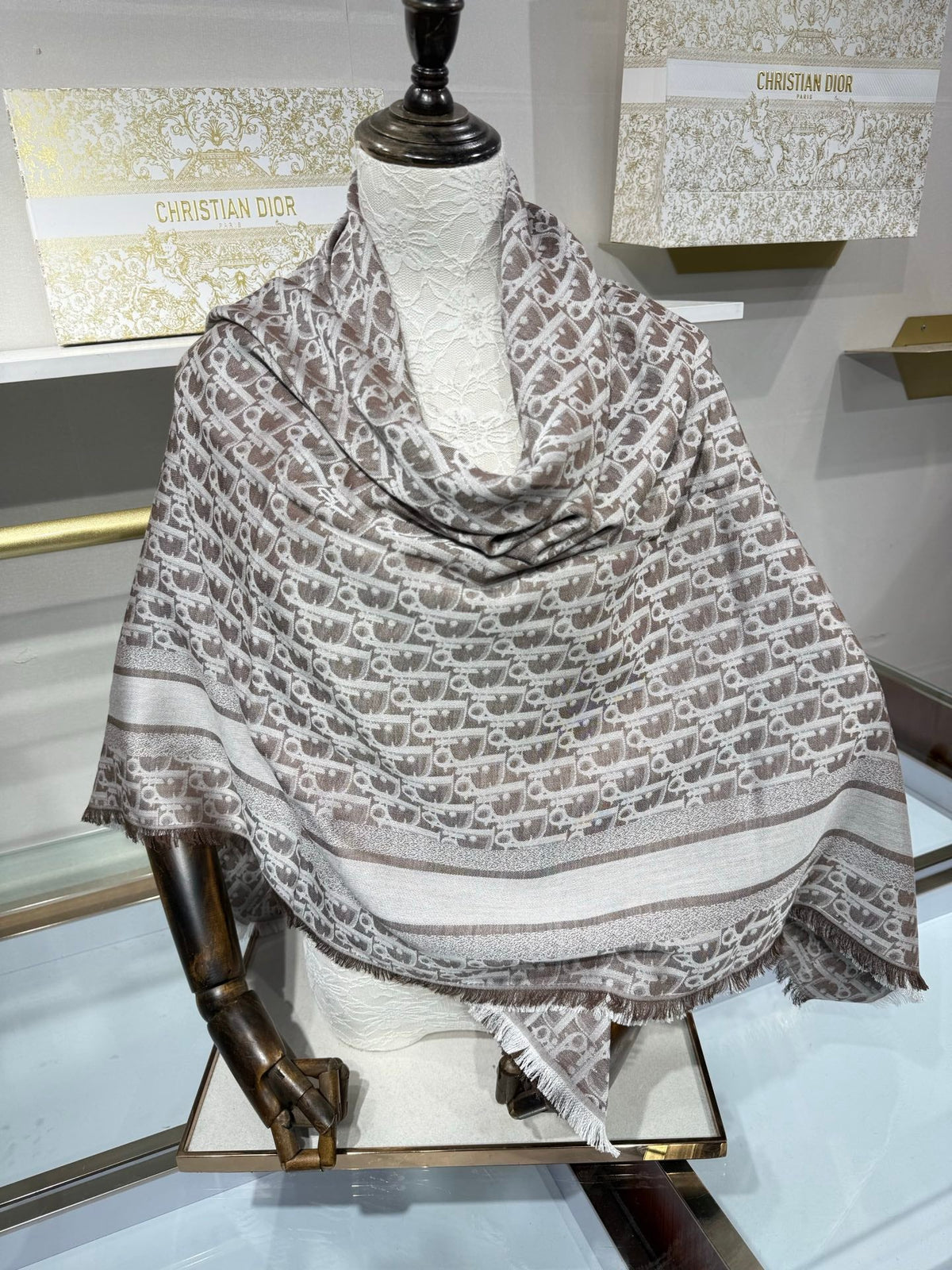 Dior 2026 Scarf 140cm Mulberry Silk 217282