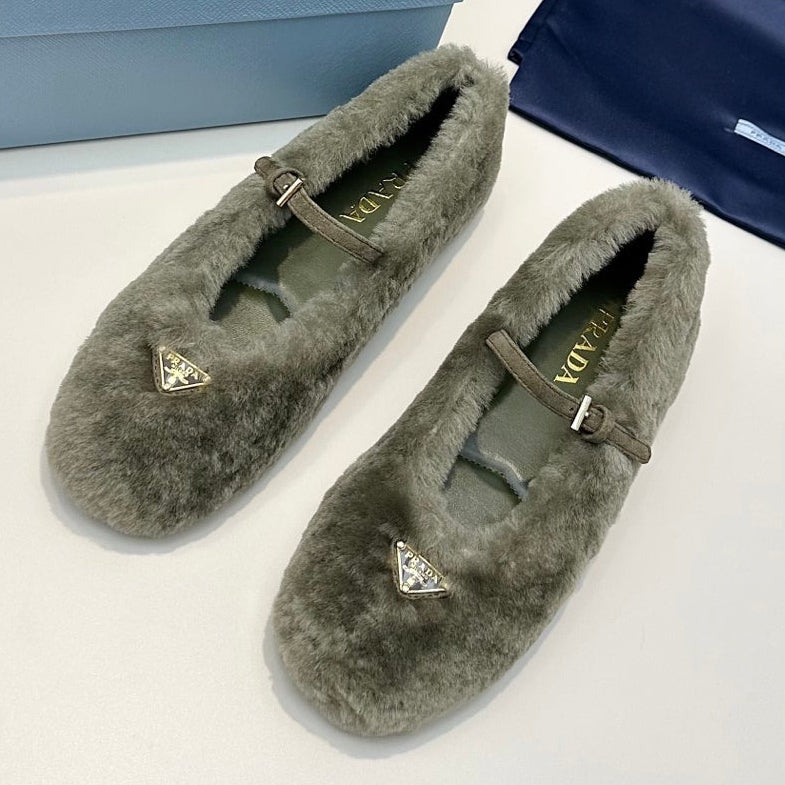 Prada 2026 Ballet Flat Wool 149590