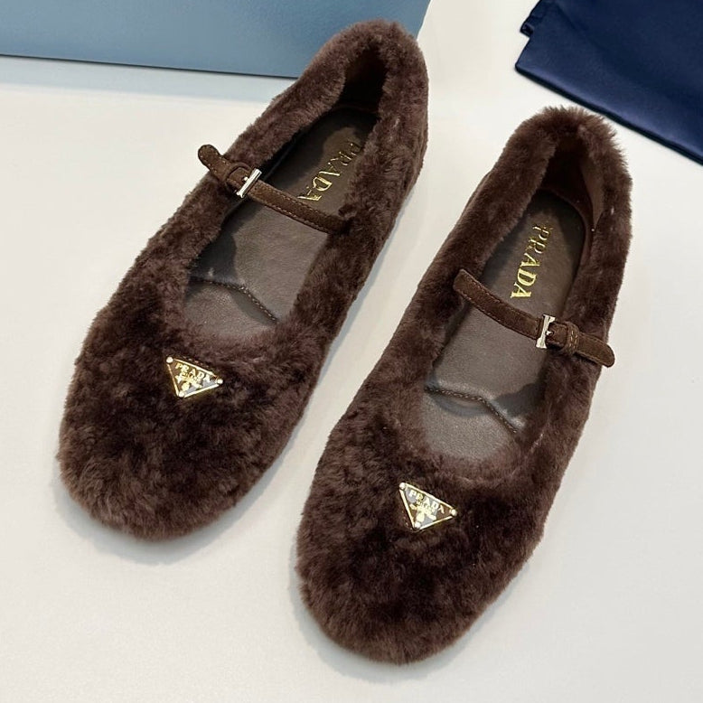 Prada 2026 Ballet Flat Wool 149590