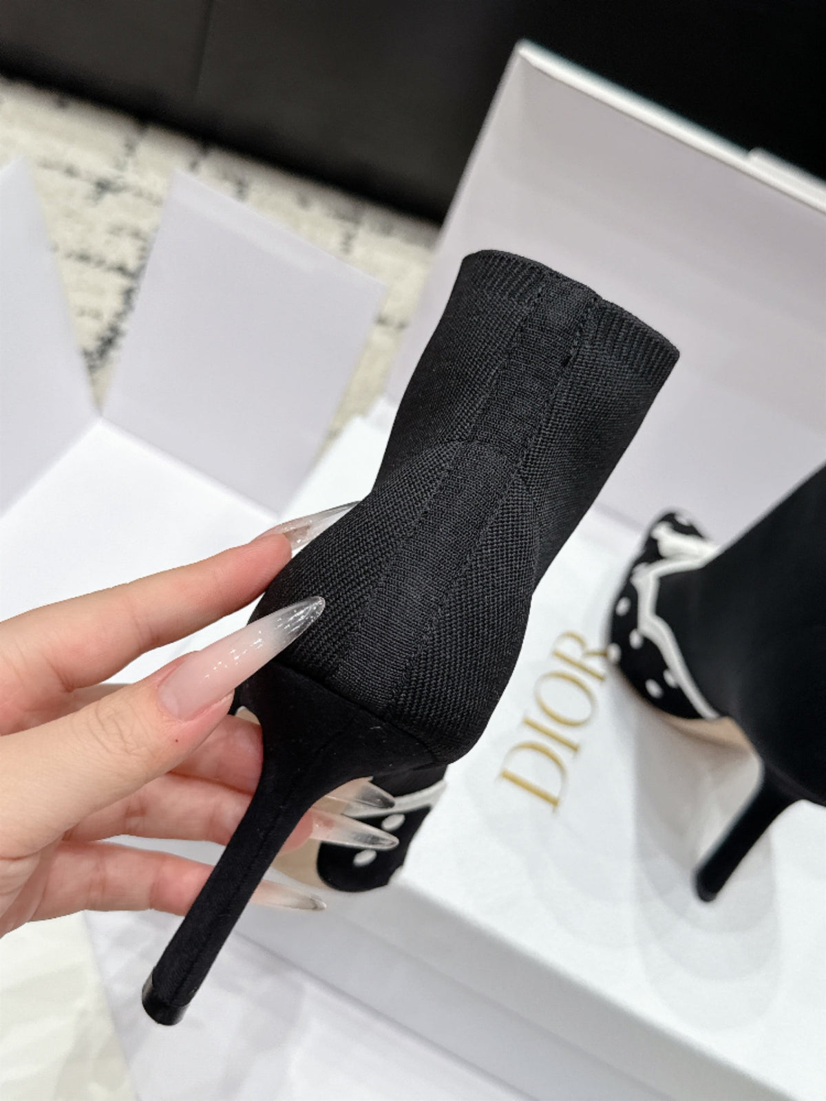 Dior 2026 Romance Ankle Boots 100mm Fabric 139306