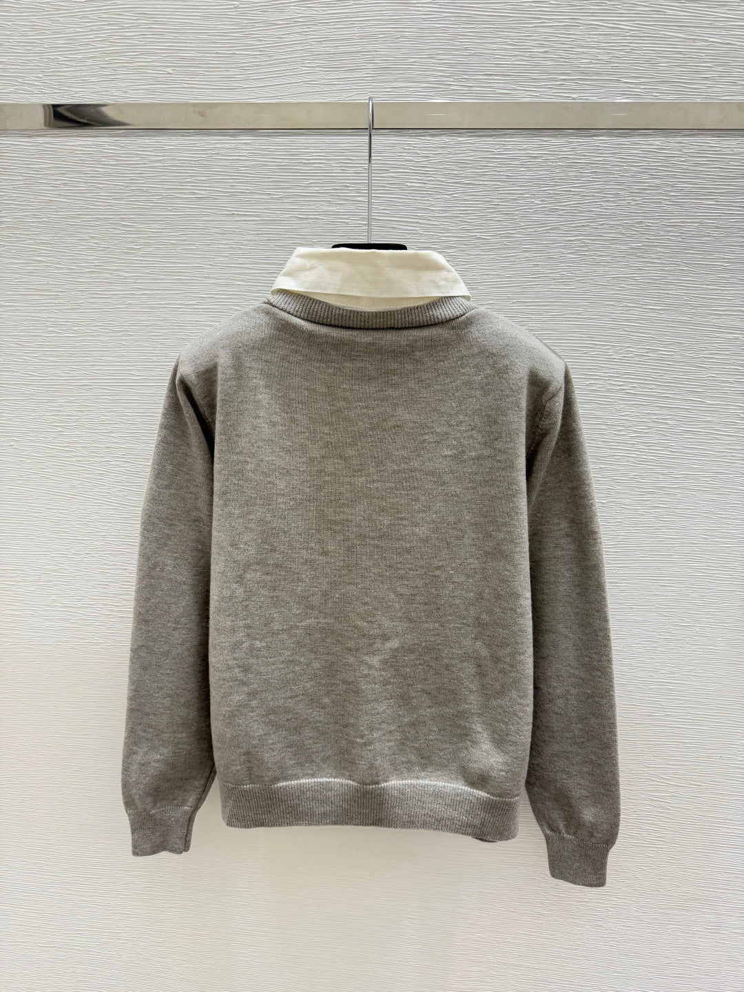 Miumiu 2026 Collar Knit Long-Sleeve Cardigan Wool 244676
