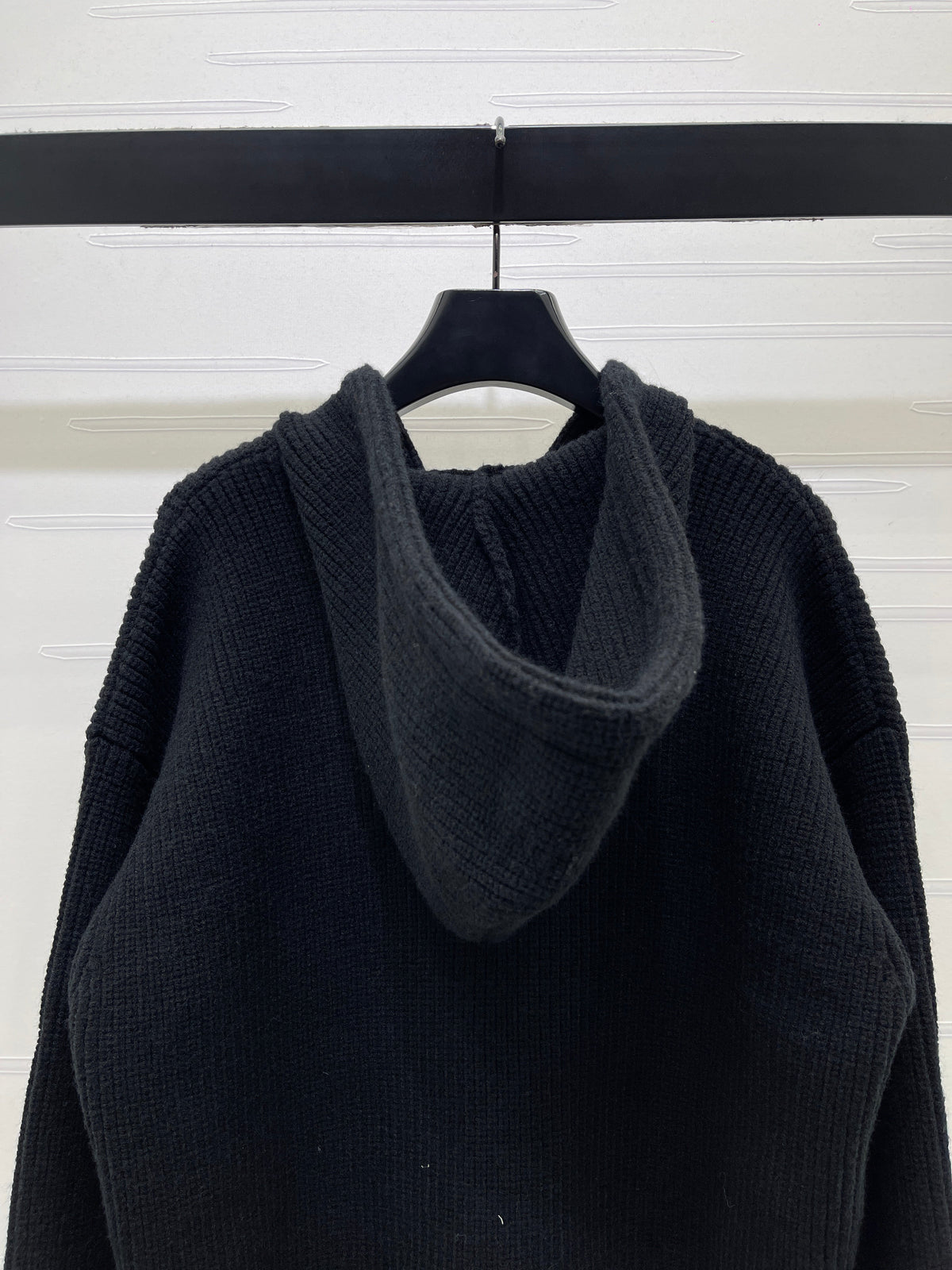 Celine 2026 Hooded Cardigan Ribbed Wool 430322