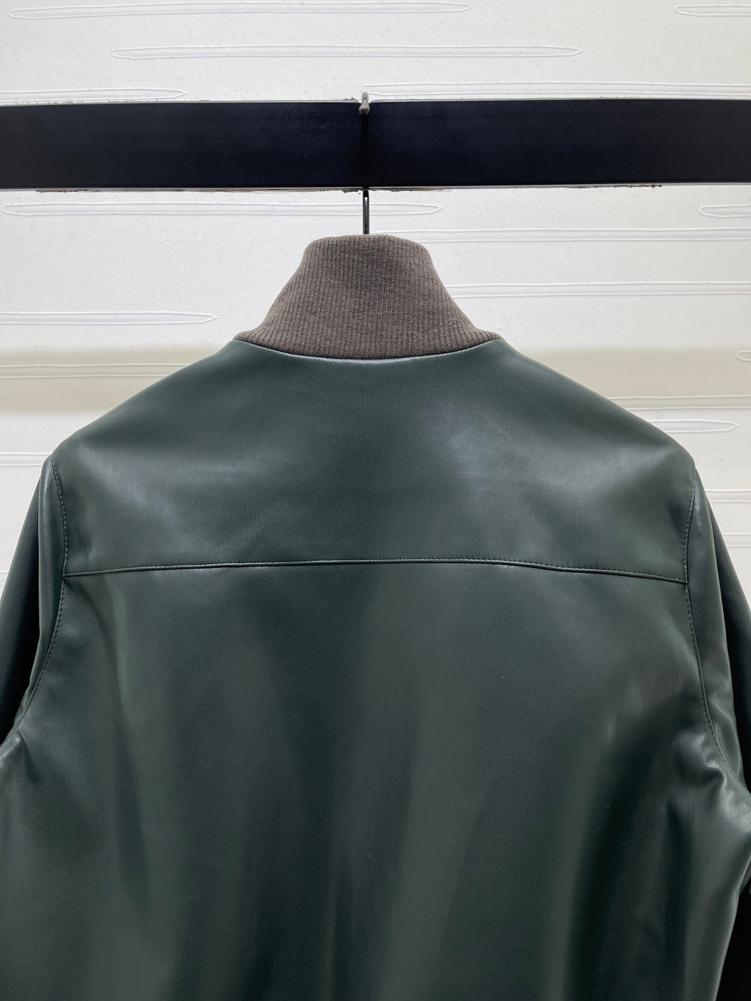 Miumiu 2026 Jacket Moss Green Faux Leather 425614
