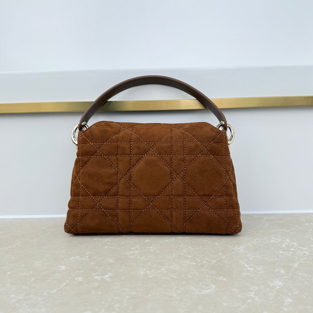 Dior 2026 Adiorable Top Handle Bag 22.5cm Suede Lambskin 166137