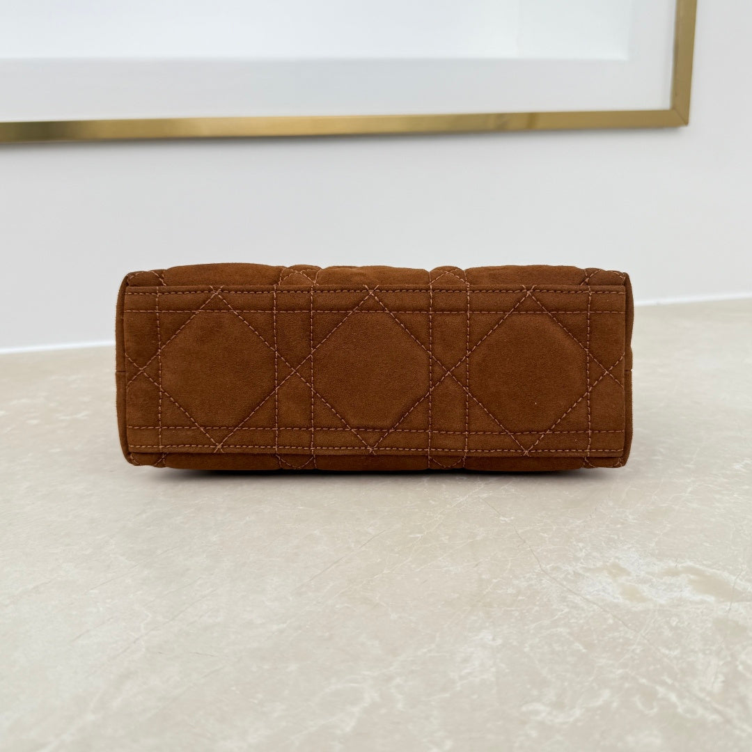 Dior 2026 Adiorable Top Handle Bag 22.5cm Suede Lambskin 166137