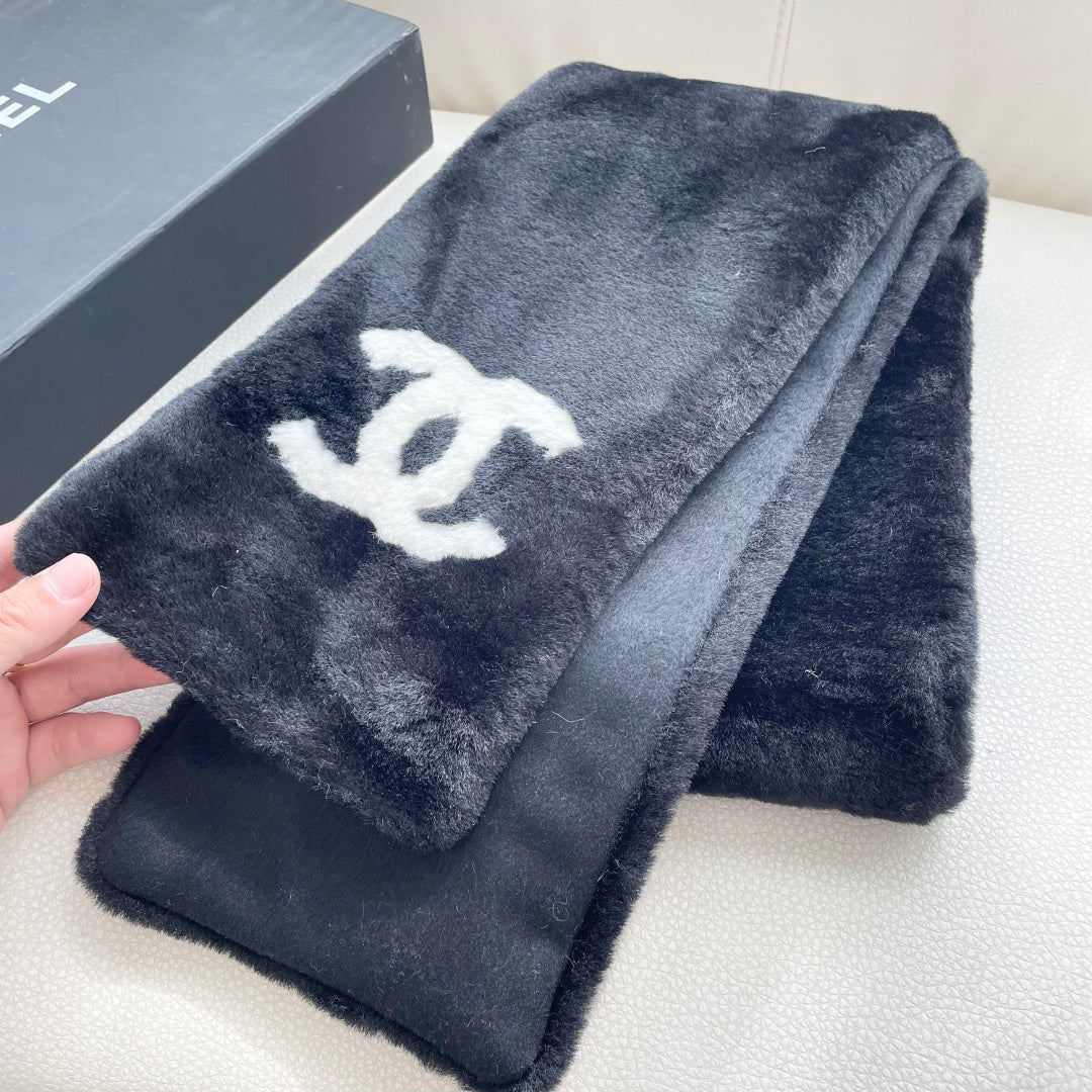 CC 25 Scarf 170cm Black Fleece 968489