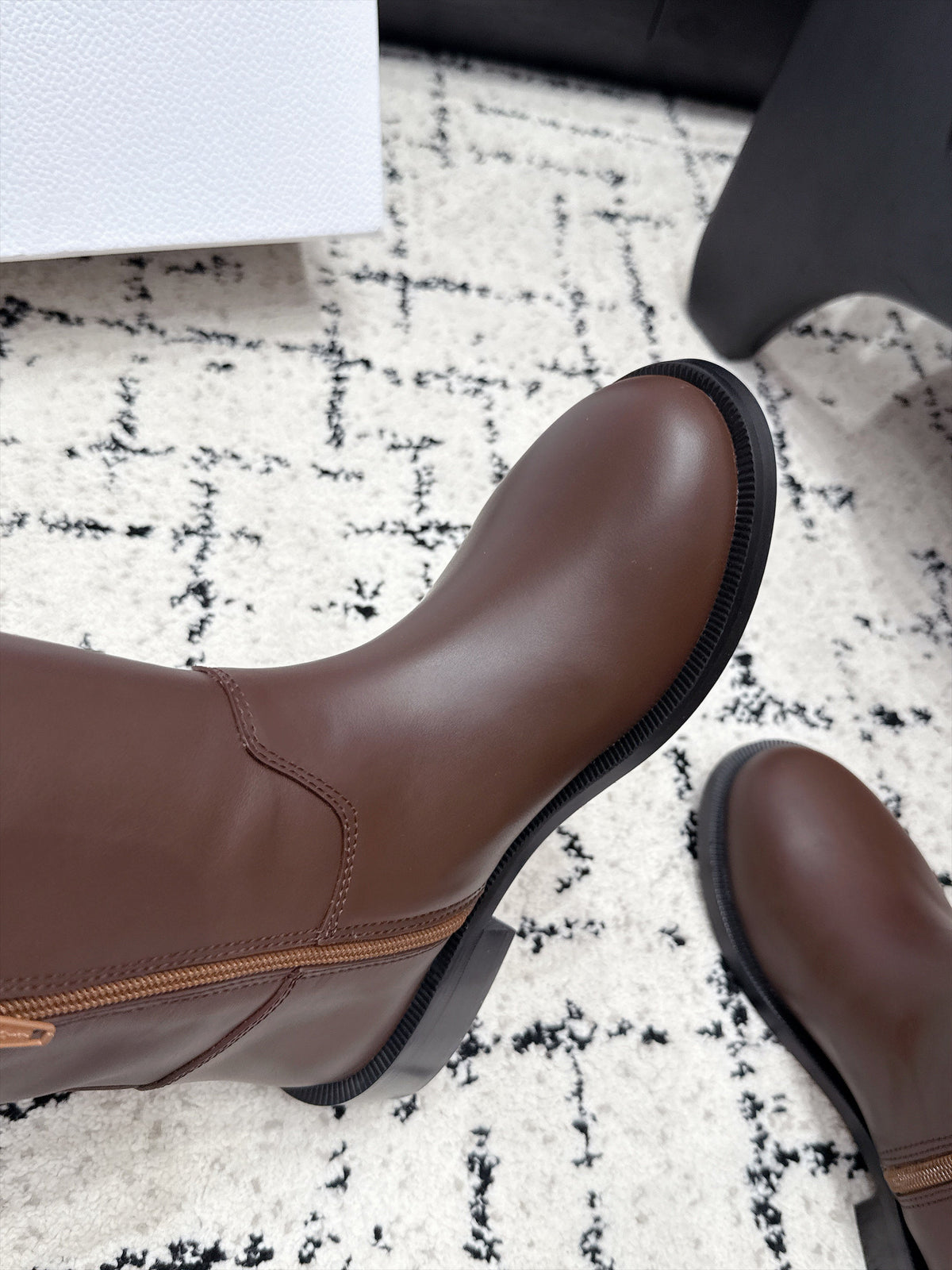 Dior 2026 Diorly Boots Brown Shiny Cowhide 139303