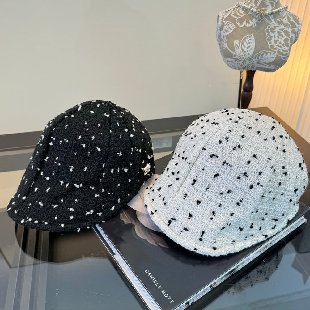 Chanel Tweed Baseball Hat 491578