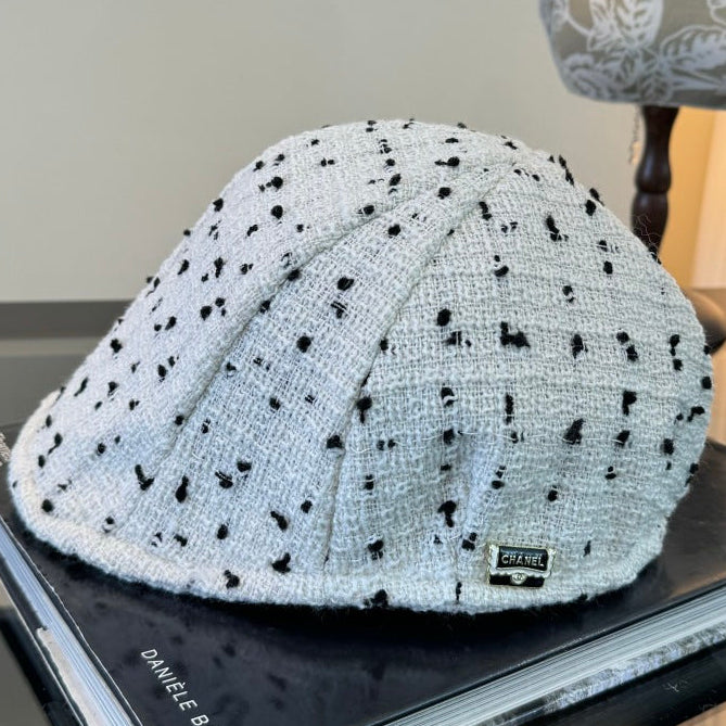 Chanel Tweed Baseball Hat 491578