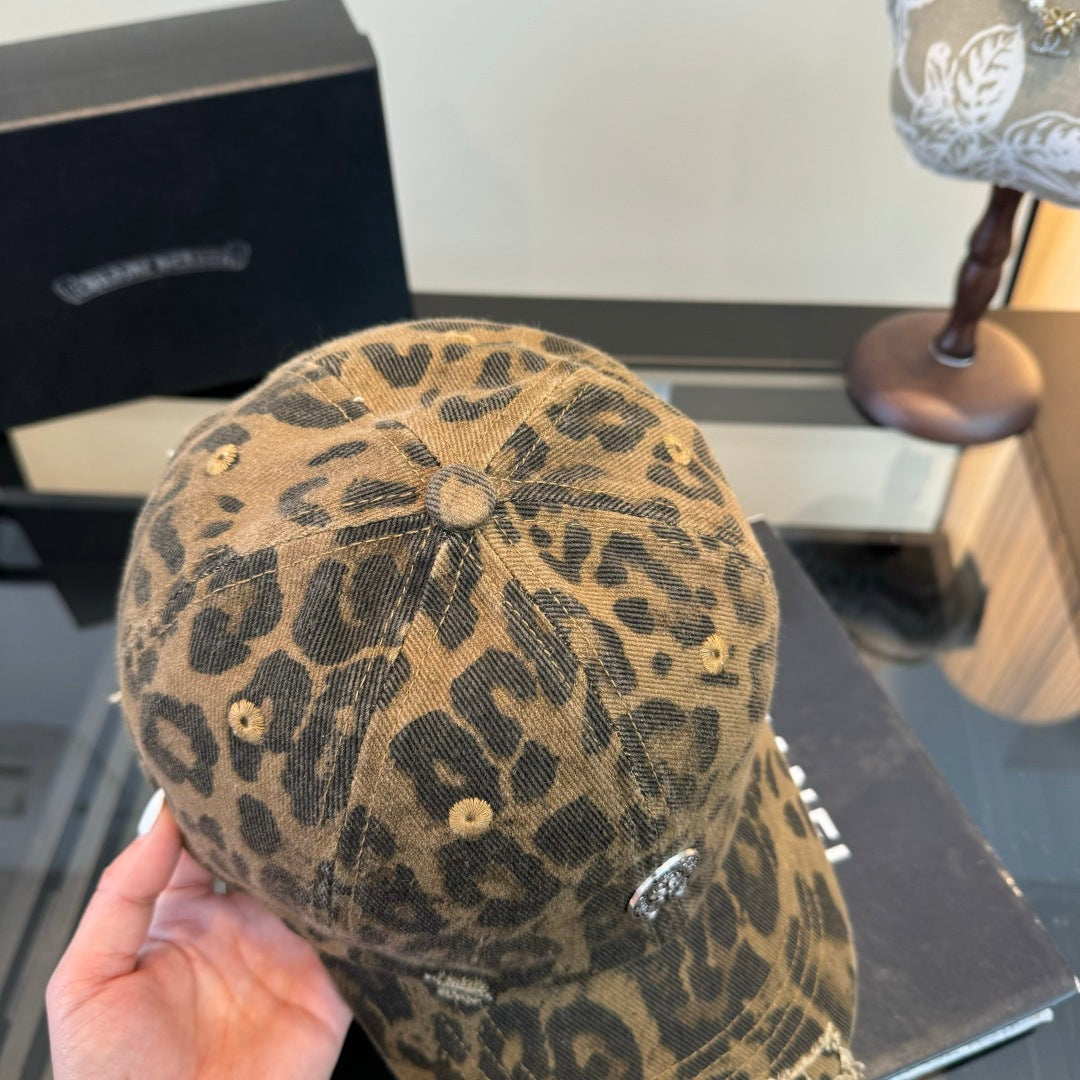 Chrome Hearts Kaki Brown Baseball Cap Hat 497924