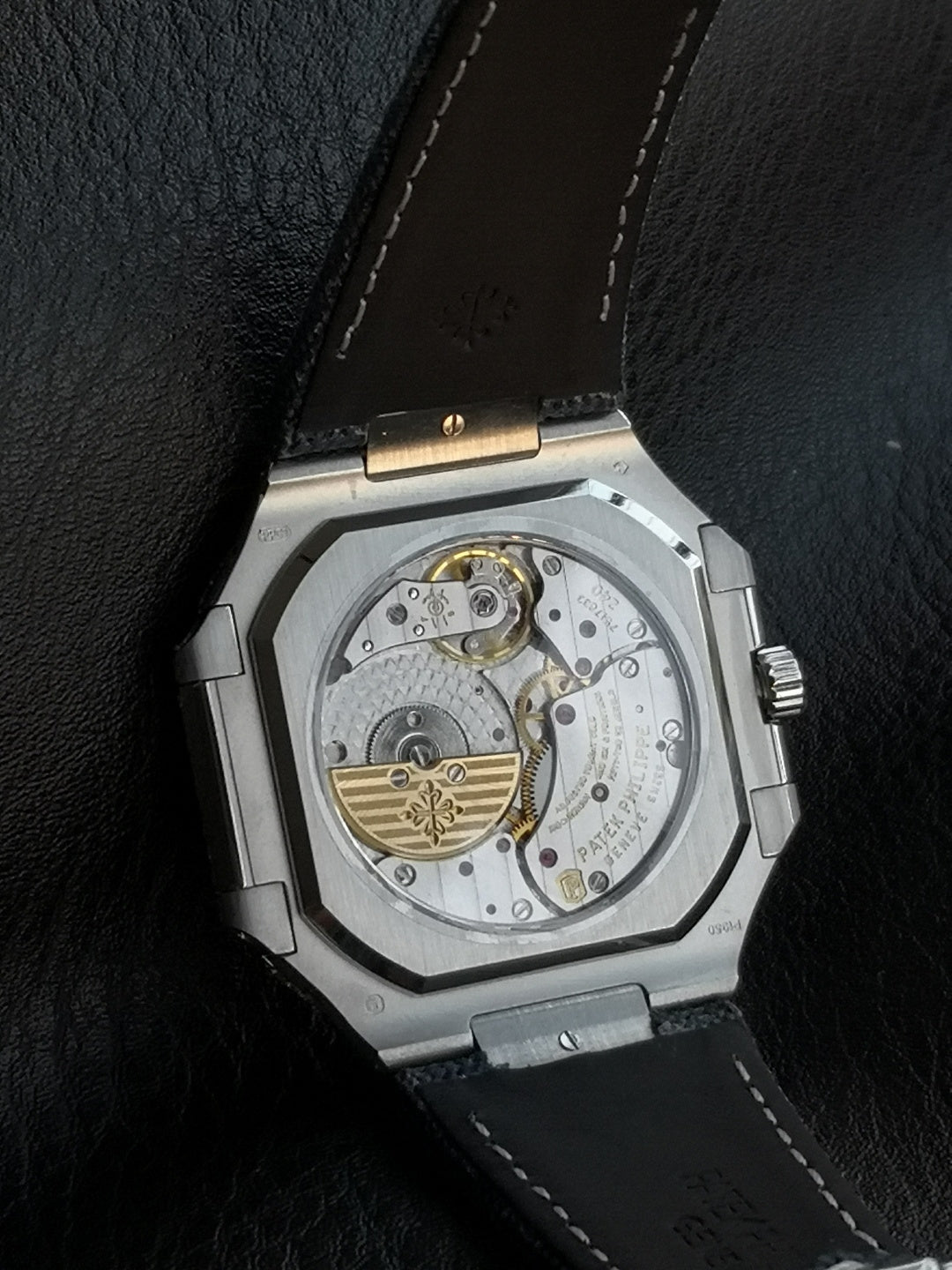 Patek Philippe Cubitus 45mm Diamond Case Blue Fabric Strap