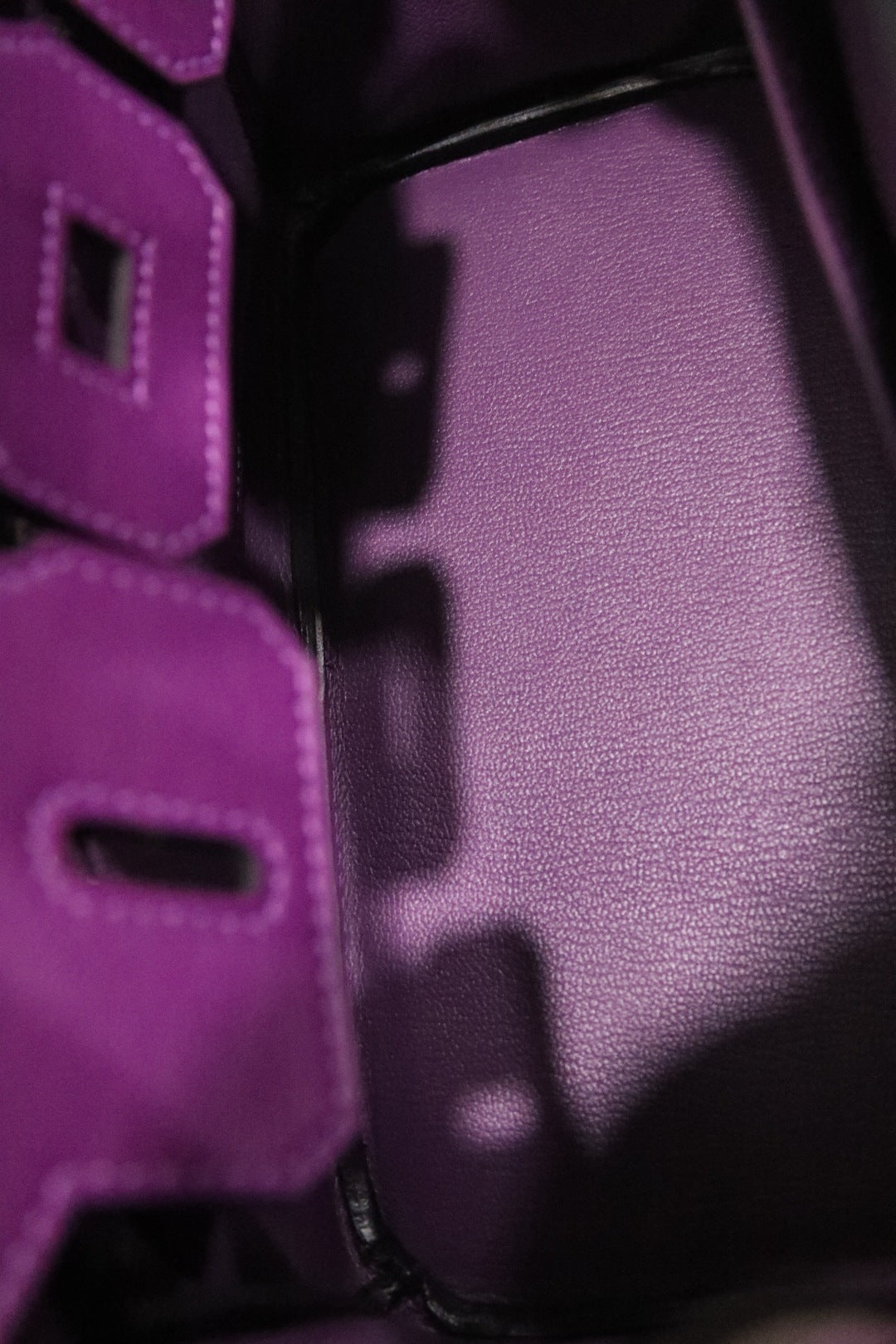 High-end Hermes 2026 Rhinestone-encrusted Birkin 30cm Purple Cowhide