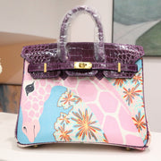 High-end Hermes 2026 Birkin Touch Graffiti 30cm Bag Crocodile/Togo Leather