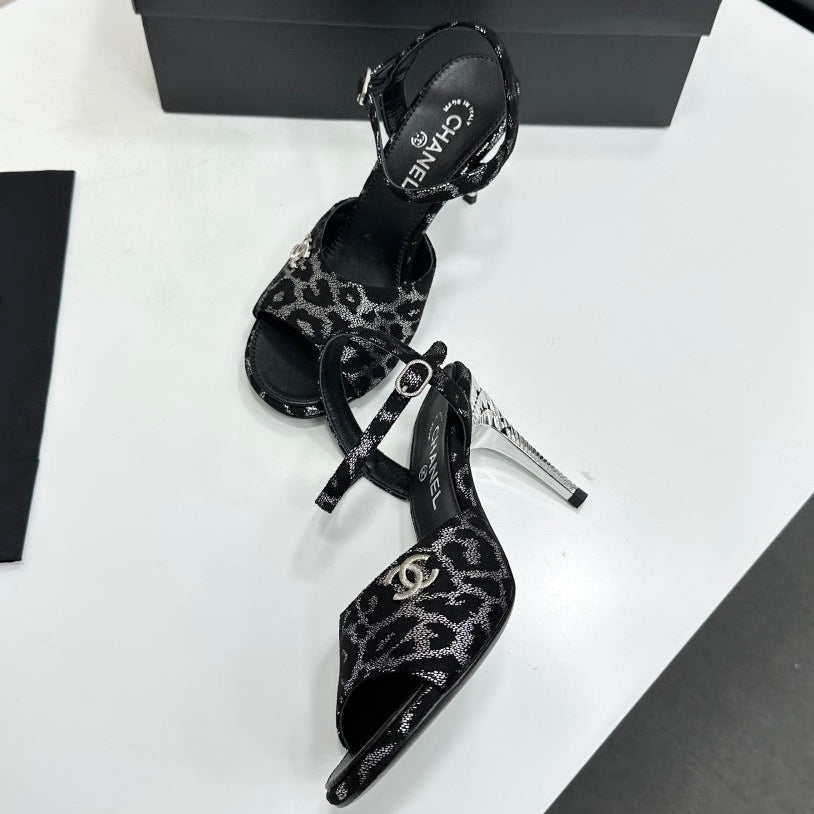 Chanel 2026 High-heeled Sandals 80mm Leather 944611