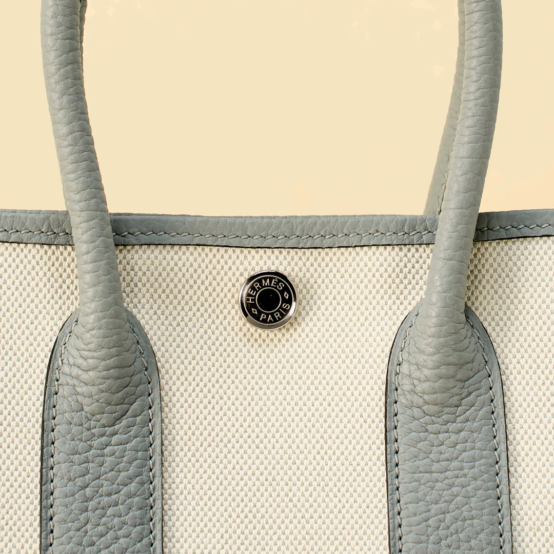 High-end Hermes 2026 Garden Party 23cm Bag Dutch Leather Canvas