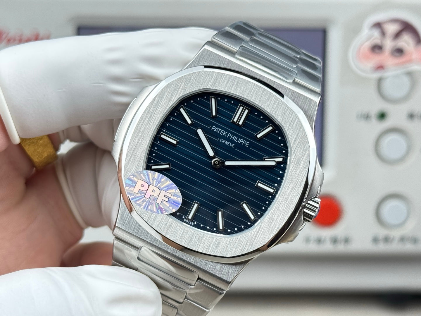 Patek Philippe Nautilus 41mm Blue Dial Steel Strap