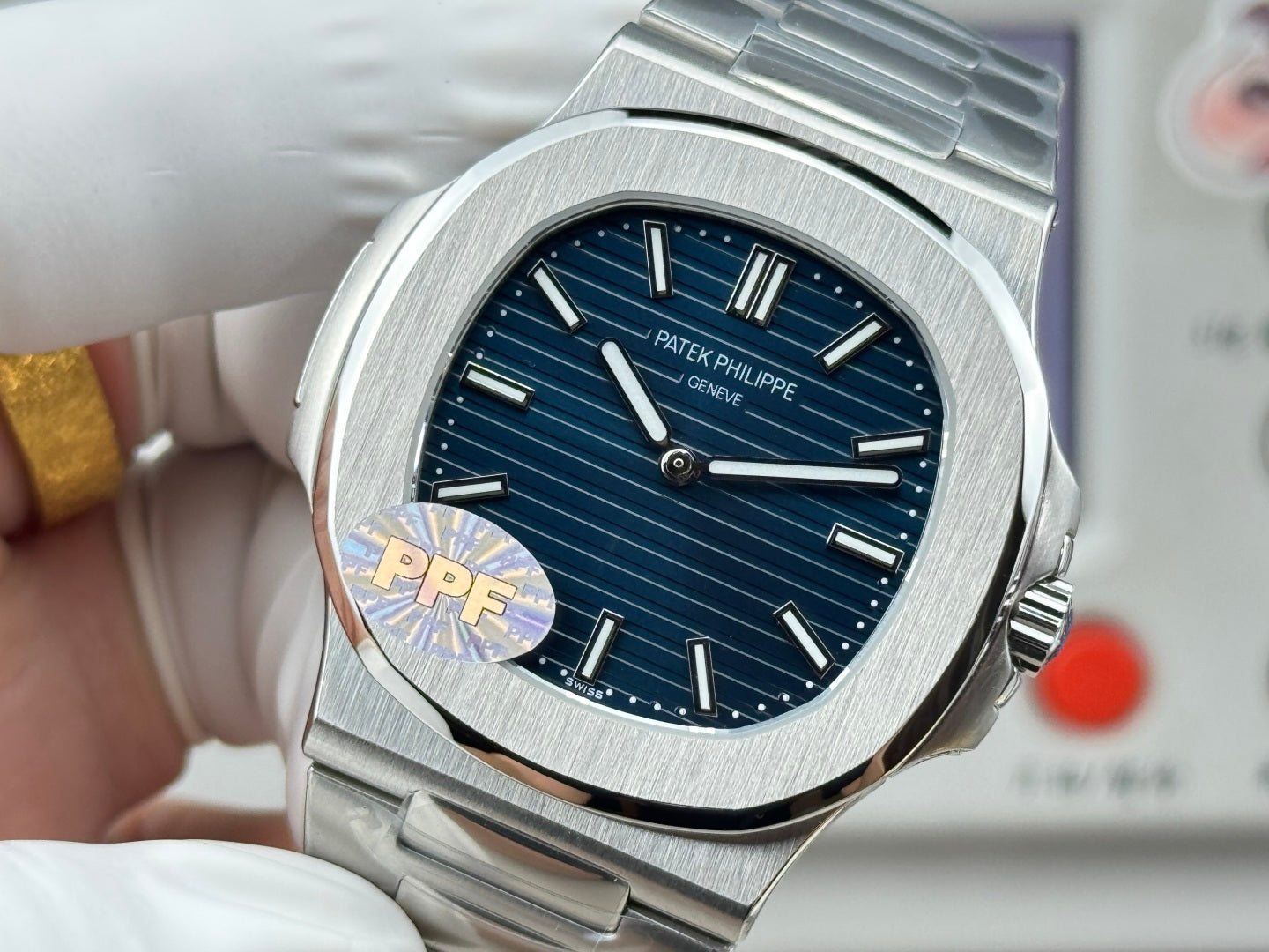 Patek Philippe Nautilus 41mm Blue Dial Steel Strap