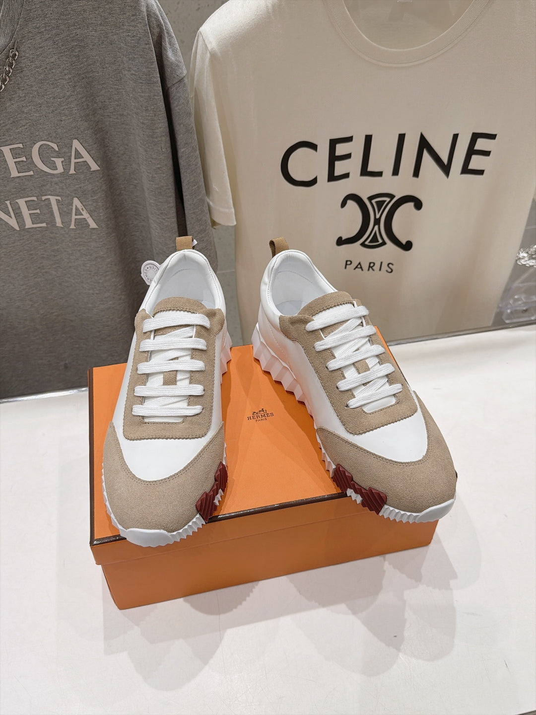 Hermes 2026 Bouncing Sneaker Suede Leather