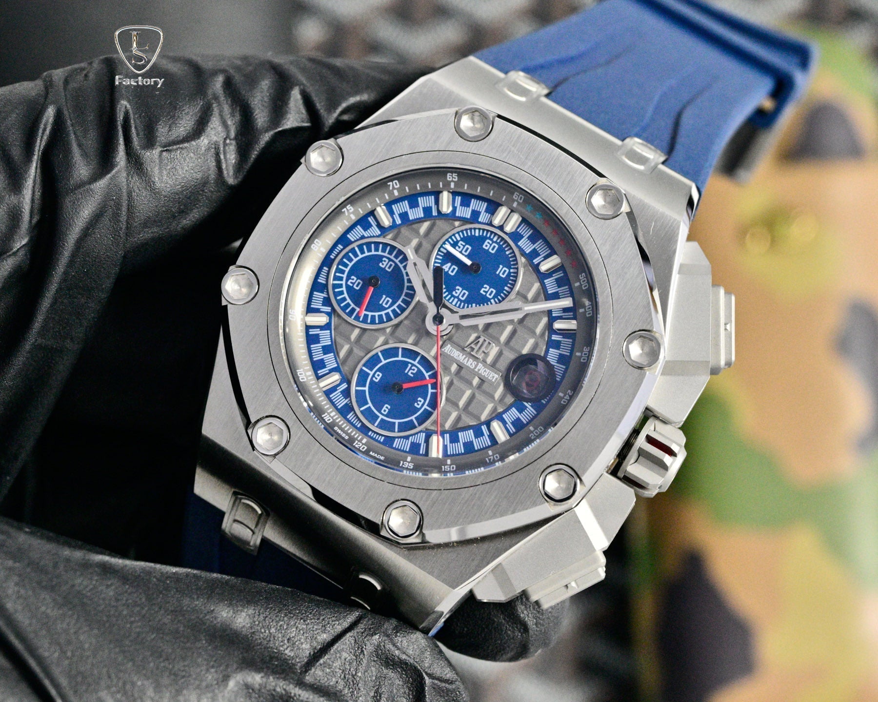 Audemars Piguet Royal Oak Chronograph 41mm Grey Case Grey Blue Dial