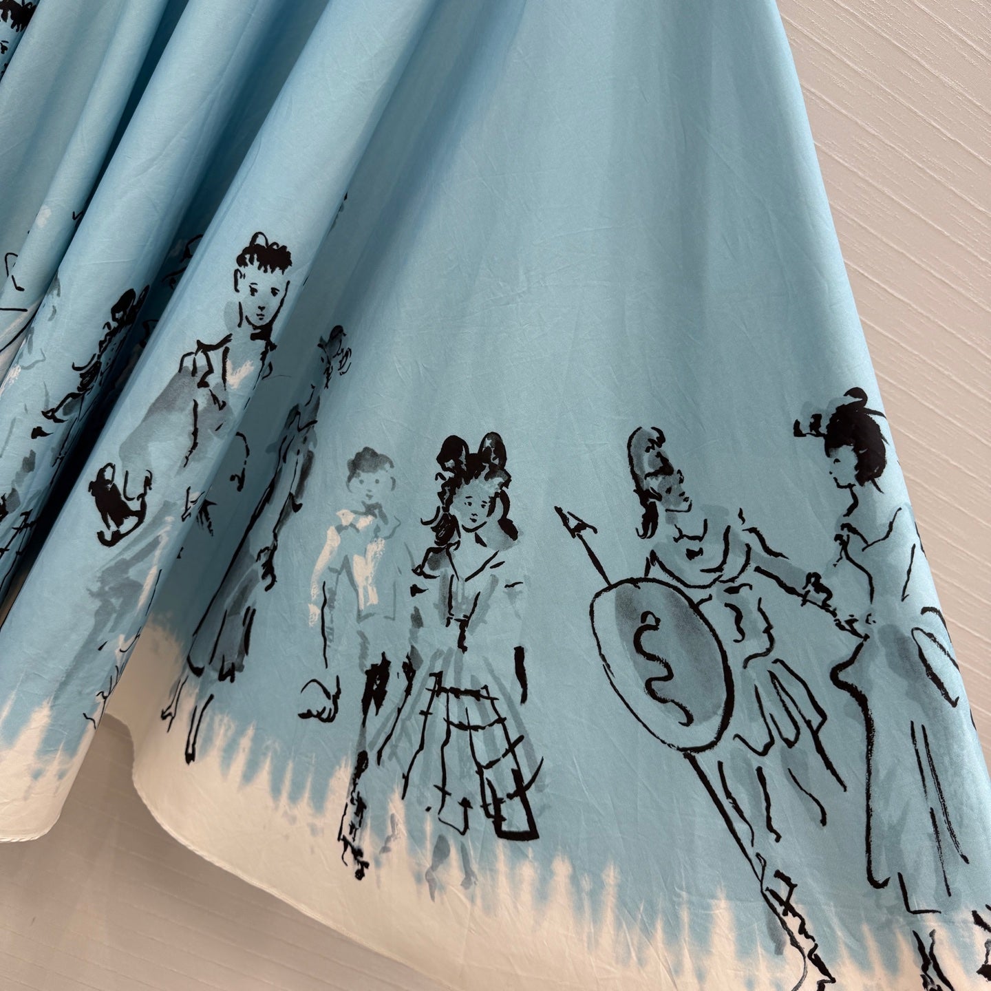 Dior 2026 Long Skirt Blue Cotton 399008