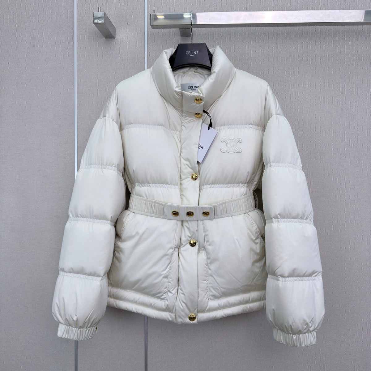 Celine 2026 Stand Collar Jacket Nylon Down 430247