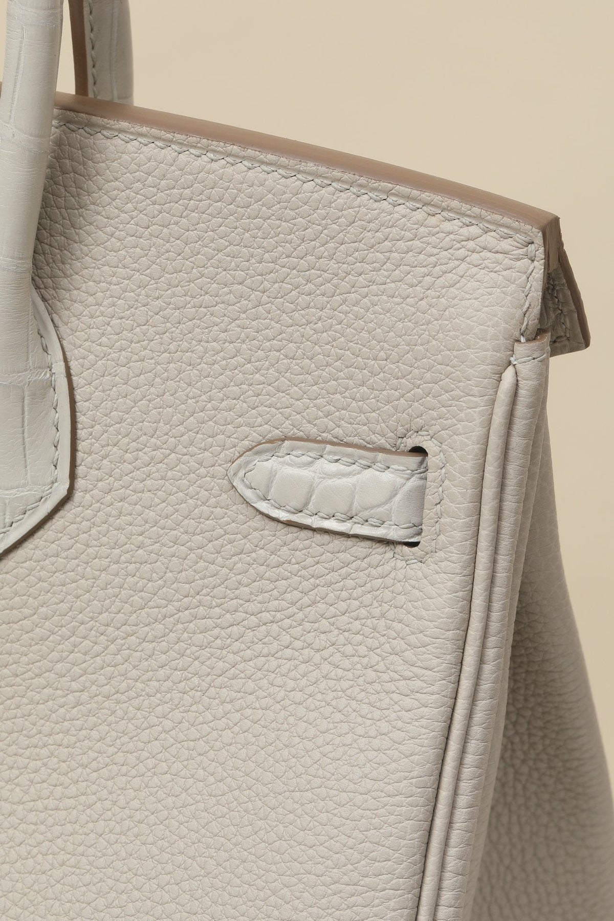 High-end Hermes 2026 Birkin Bag 25cm Togo And Crocodile Leather