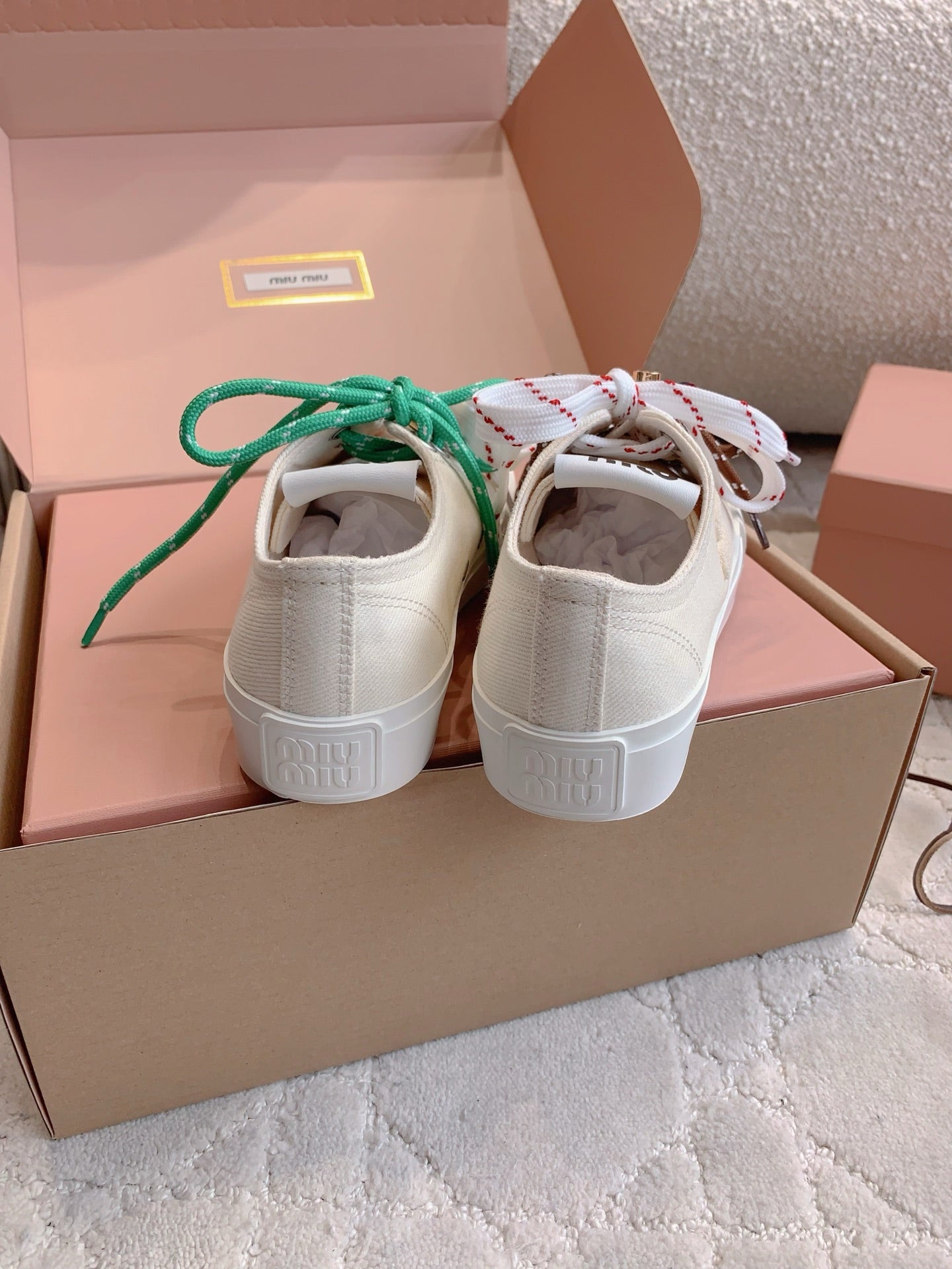 Miu Miu 2026 Washed Sneakers Canvas 976980