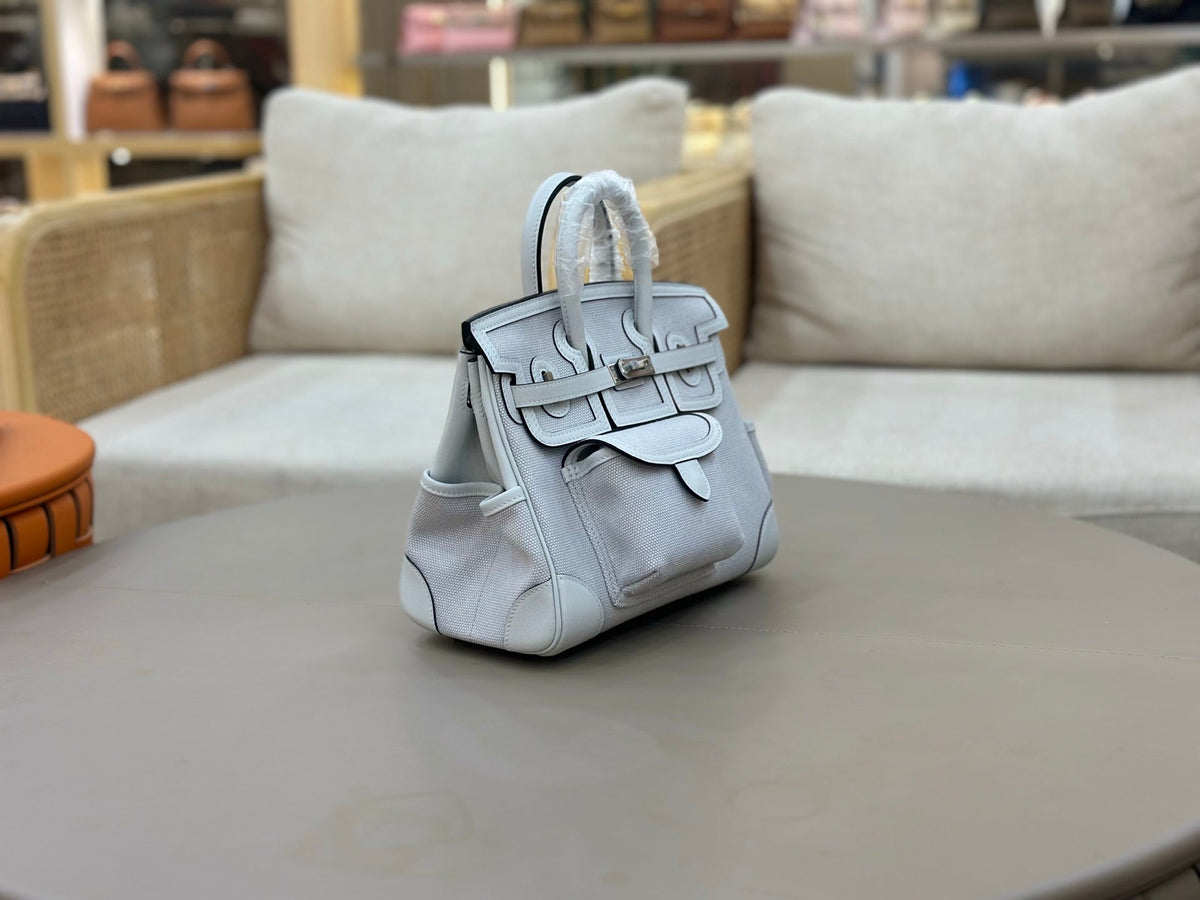 High-end Hermes 2026 Birkin Cargo 25cm Swift Leather Canvas