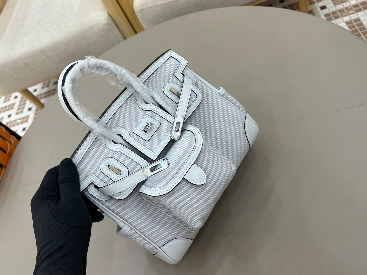 High-end Hermes 2026 Birkin Cargo 25cm Swift Leather Canvas