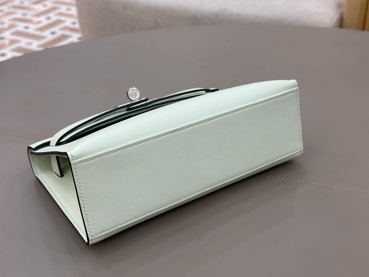 High-end Hermes 2026 Kelly Pochette 22cm Bag Swift Leather