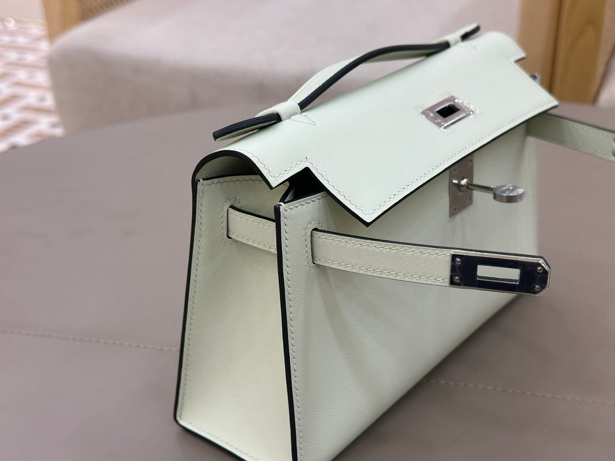 High-end Hermes 2026 Kelly Pochette 22cm Bag Swift Leather