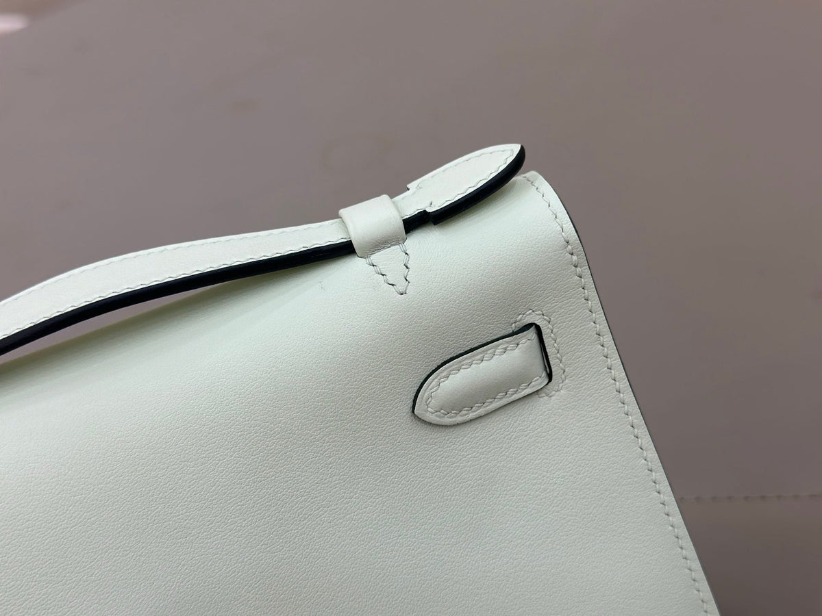 High-end Hermes 2026 Kelly Pochette 22cm Bag Swift Leather