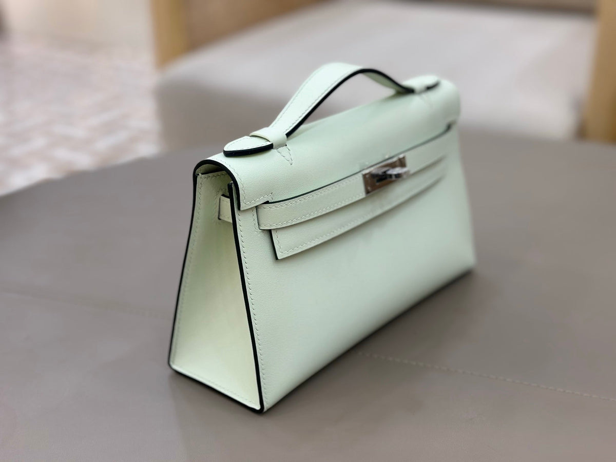 High-end Hermes 2026 Kelly Pochette 22cm Bag Swift Leather