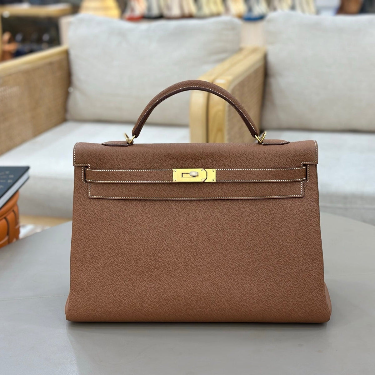 High-end Hermes 2026 Kelly Bag 40cm Togo Leather