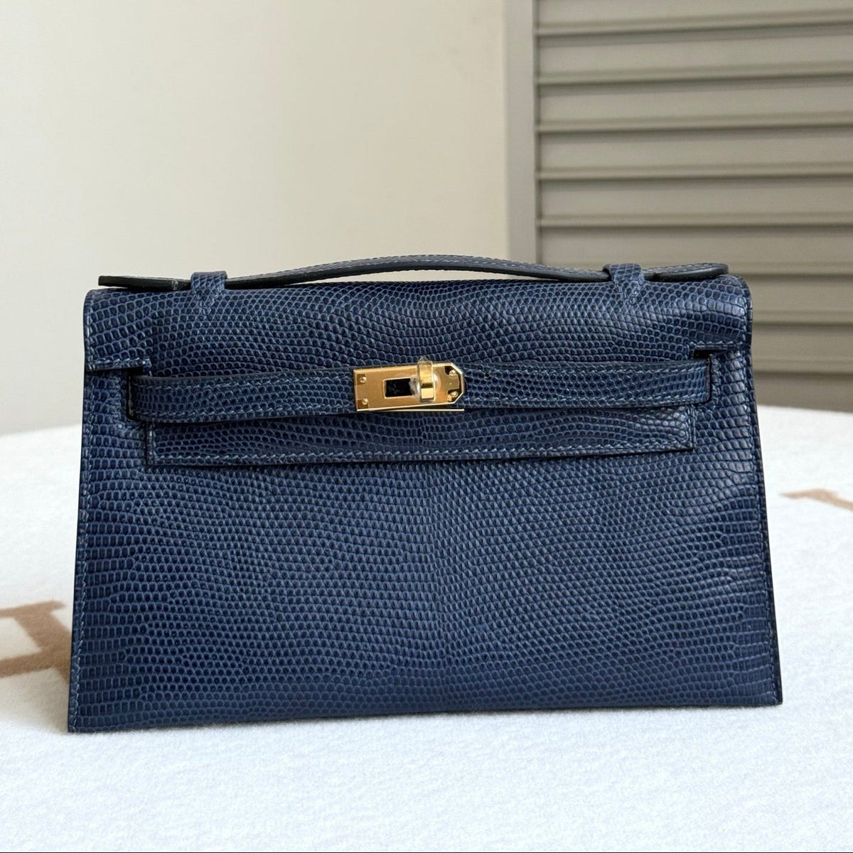 High-end Hermes 2026 Kelly Pochette 22cm Lizard Skin